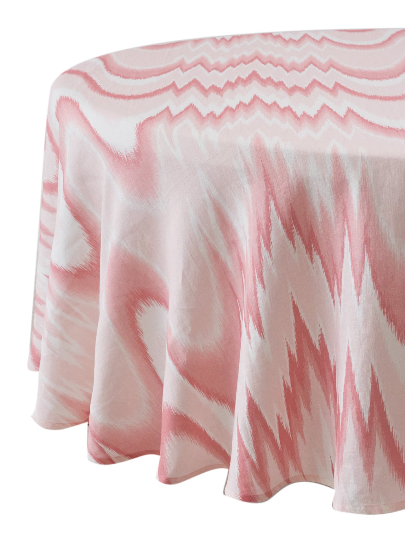 Aurora Round Tablecloth in Pink