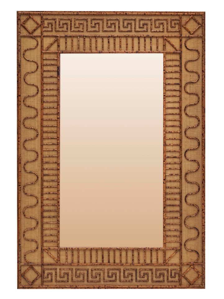 鏡 journalstandardFurniture OLD ELMMIRROR Greene & Greene Inspired Wood Mirror | 18” × 36”