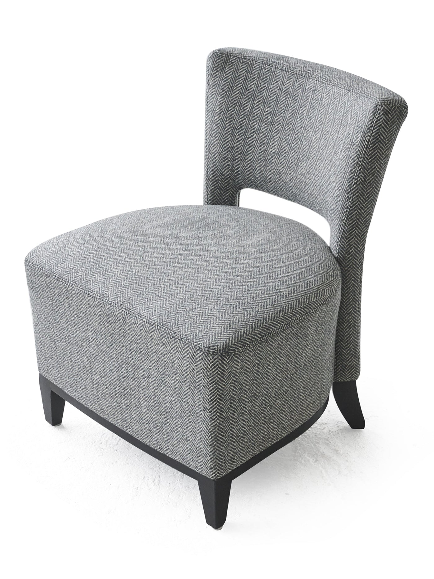 Pair of Low Chairs in Grey Cashmere from The Upper House