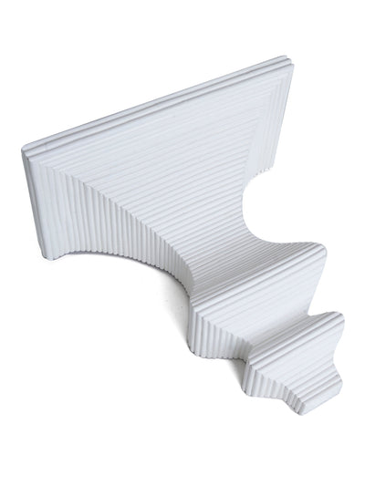 Athena Rattan Wall Bracket in White by Permanent Resident