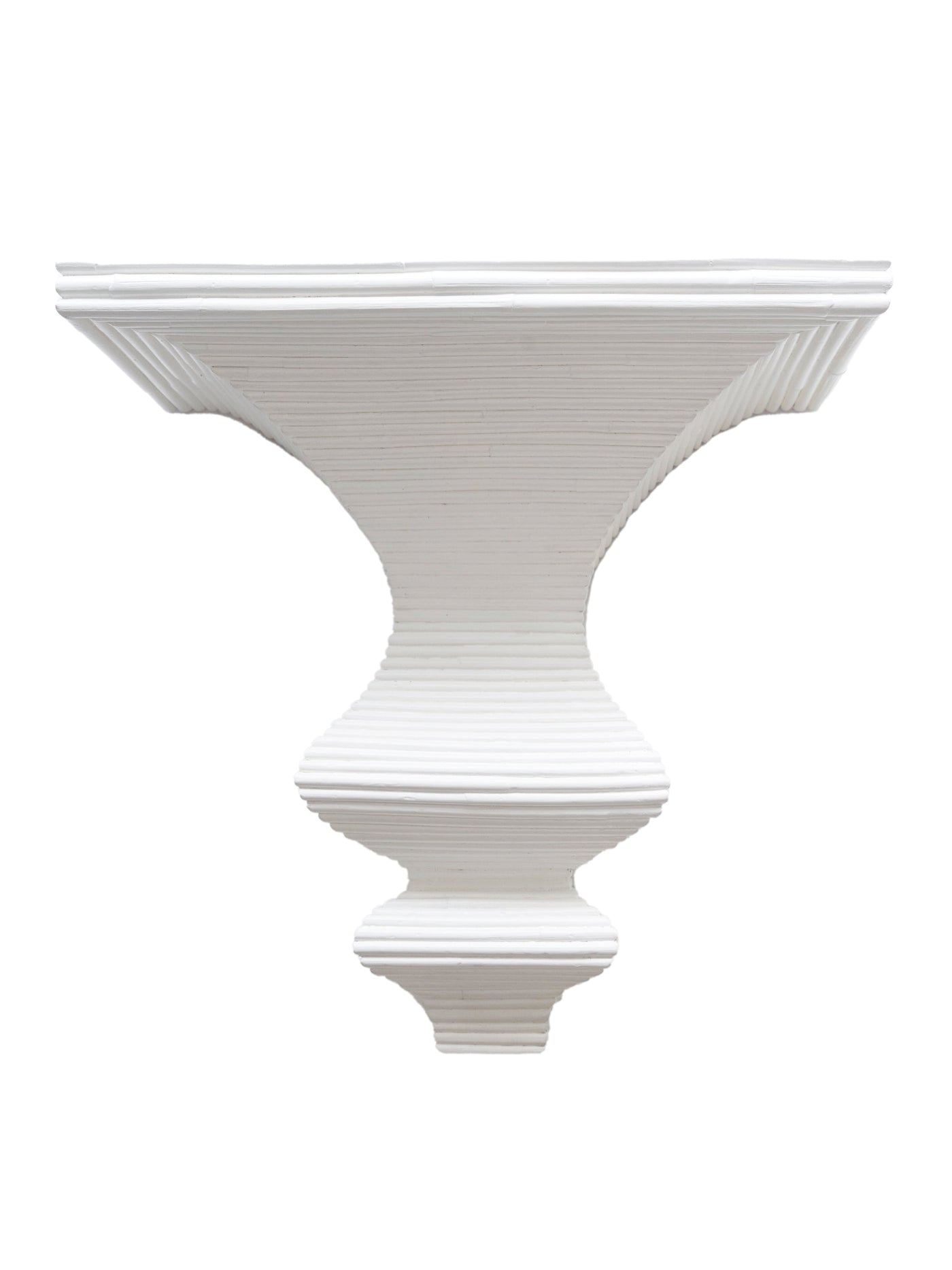 Athena Rattan Wall Bracket in White by Permanent Resident